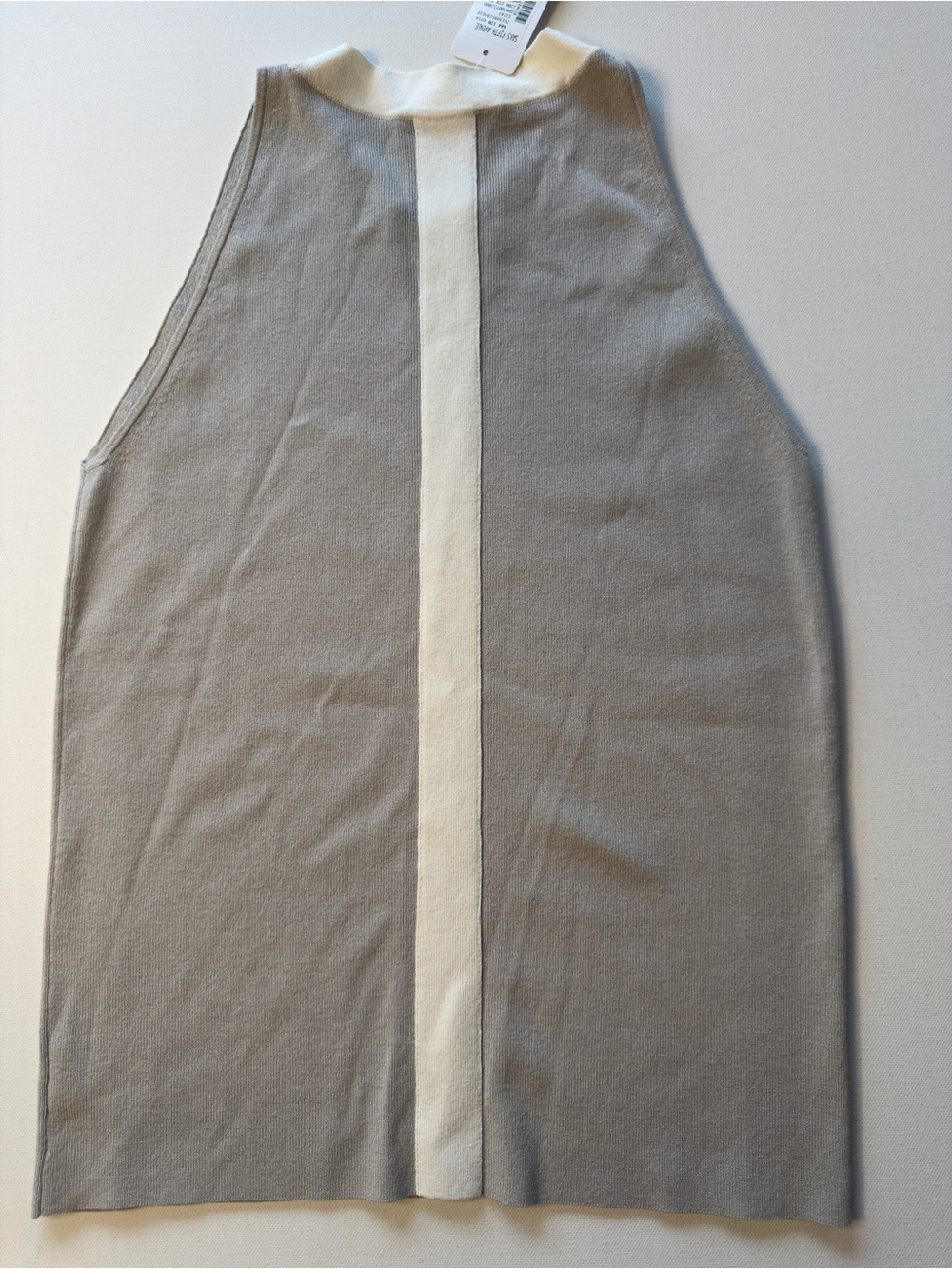 NWT Women's Akris Punto Cream-Trimmed Gray Viscose Shell Size 8 MSRP $375 (KB10) - Picture 6 of 9